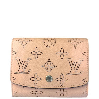 LOUIS VUITTON PINK MAHINA IRIS BI FOLD WALLET