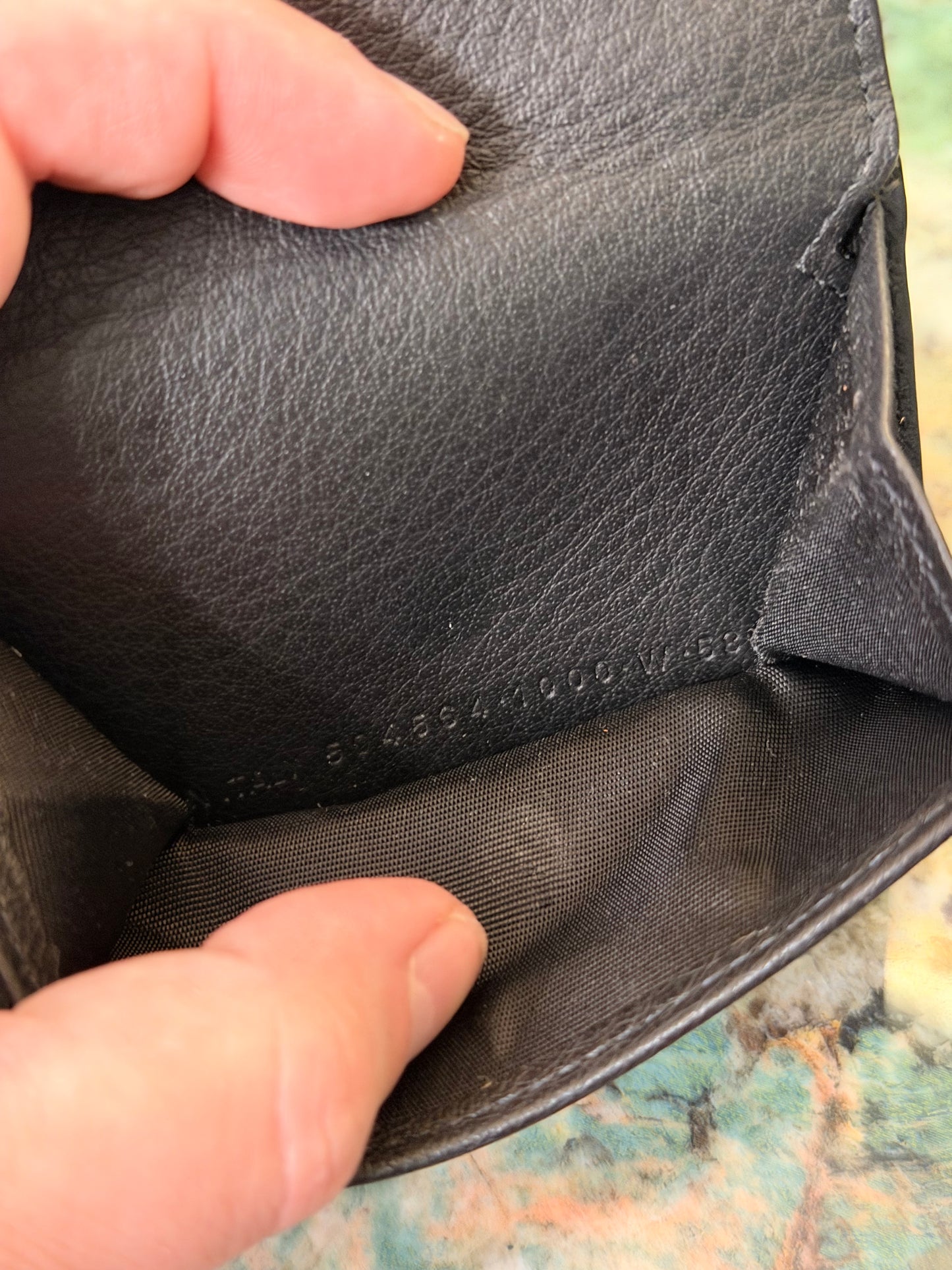BALENCIAGA BLACK SMALL TRI FOLD WALLET