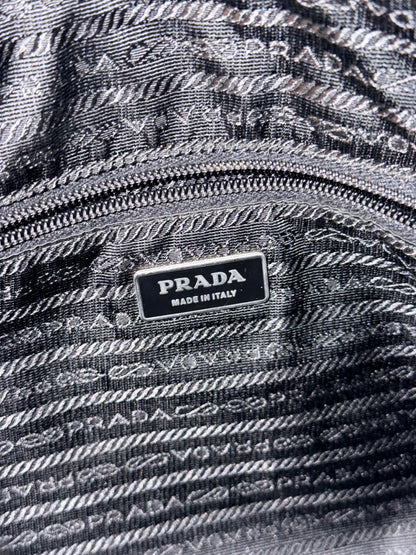 PRADA BLACK NYLON MEDIUM CROSSBODY BAG