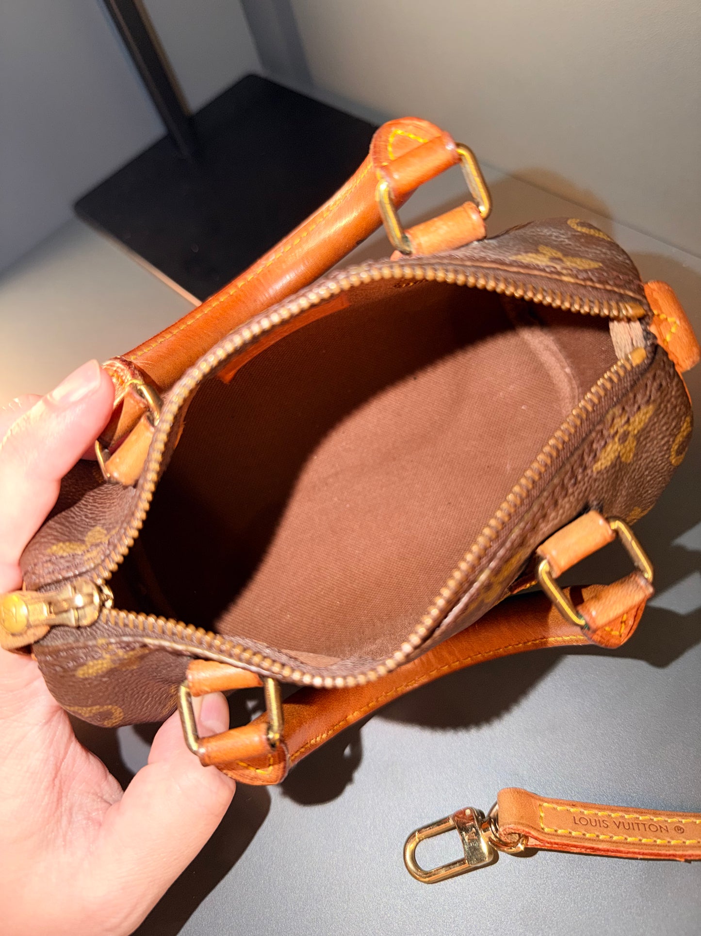 LOUIS VUITTON MONOGRAM MINI HL BOSTON BAG
