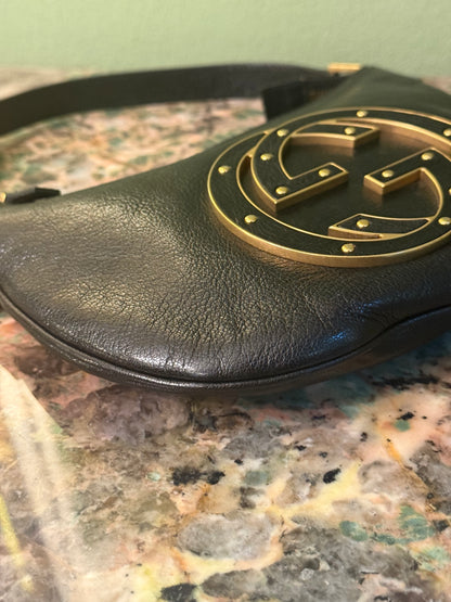 GUCCI BY TOM FORD BLACK SMALL BLONDIE HOBO BAG
