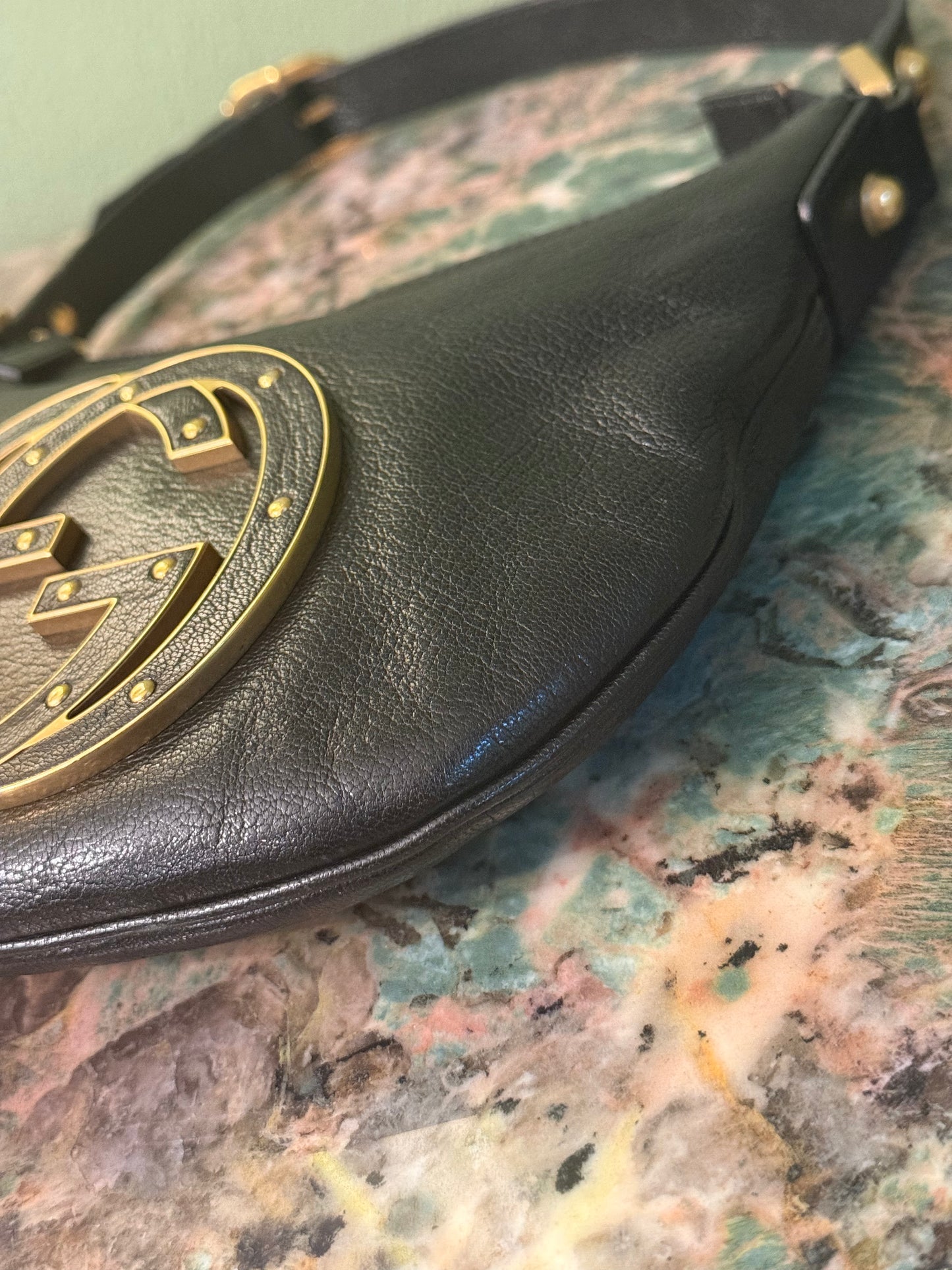 GUCCI BY TOM FORD BLACK SMALL BLONDIE HOBO BAG
