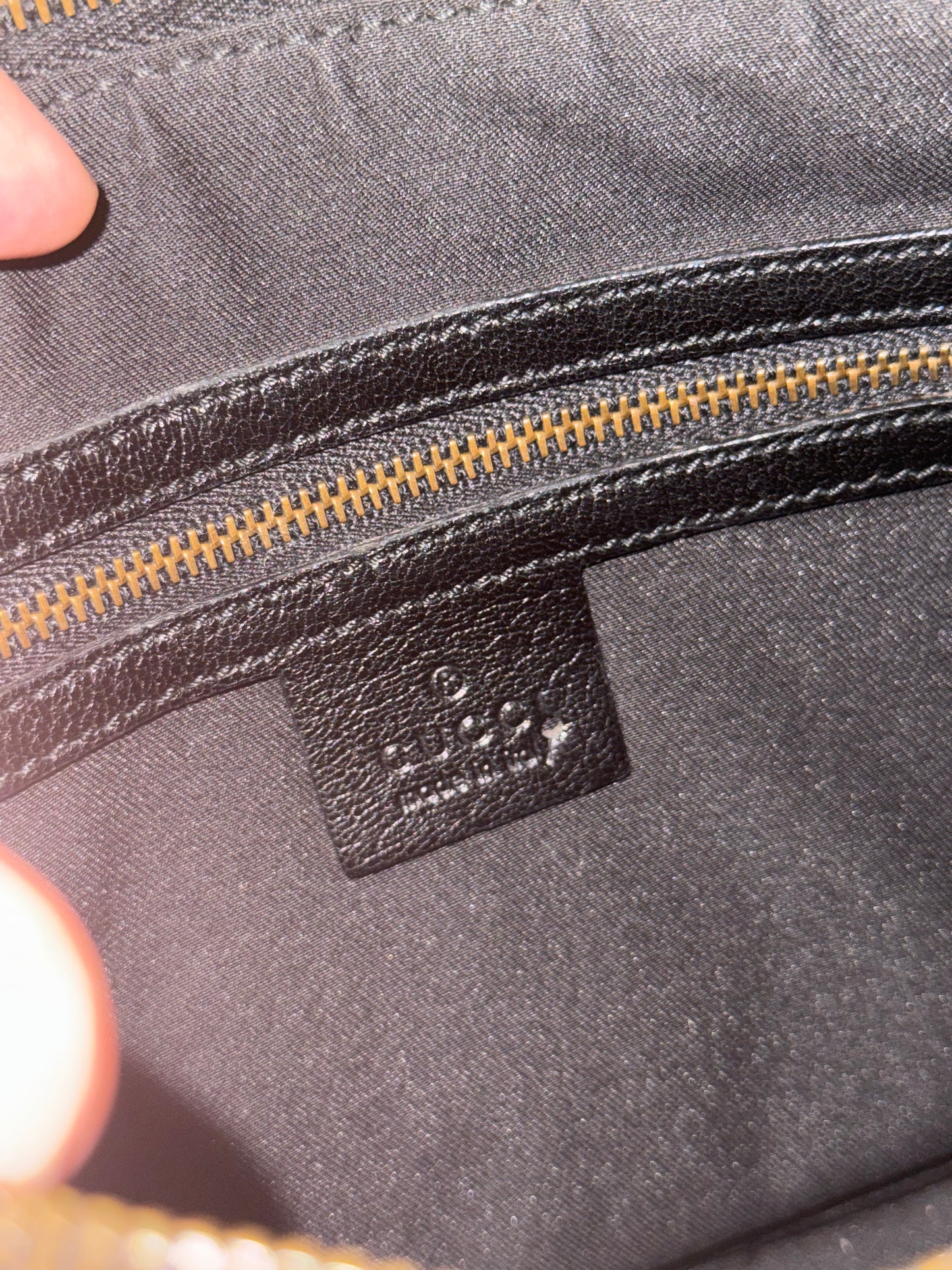 GUCCI BY TOM FORD BLACK SMALL BLONDIE HOBO BAG