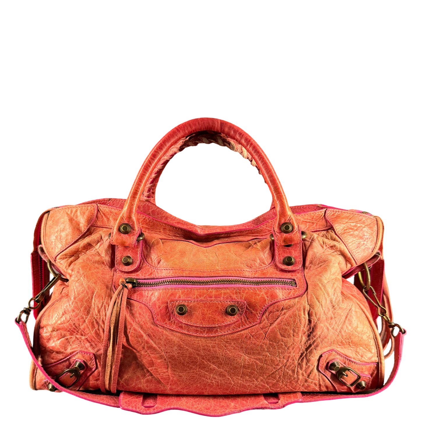 BALENCIAGA PINK CLASSIC MEDIUM CITY HANDBAG