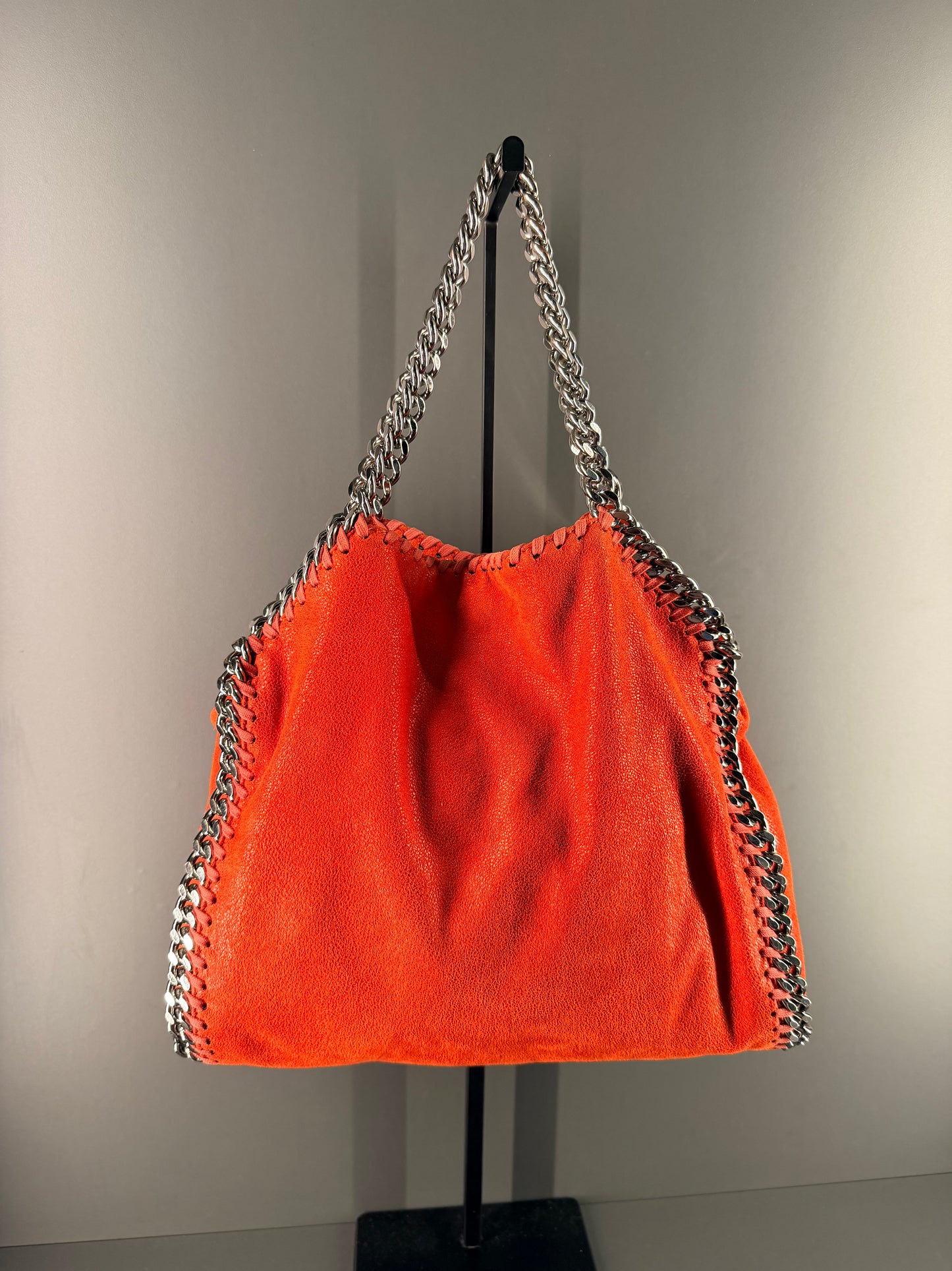 STELLA MCCARTNEY RED SMALL FALABELLA CROSSBODY BAG