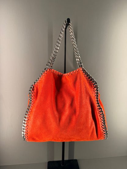 STELLA MCCARTNEY RED SMALL FALABELLA CROSSBODY BAG
