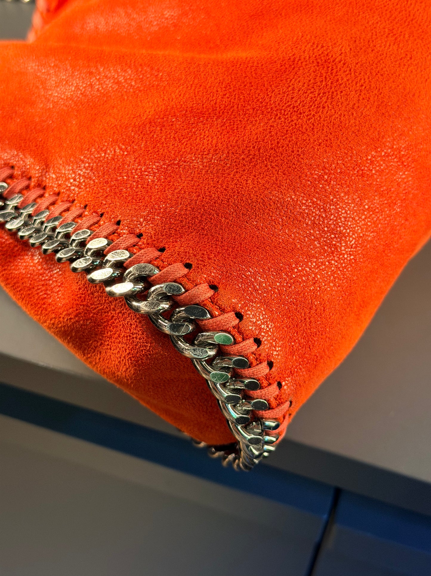 STELLA MCCARTNEY RED SMALL FALABELLA CROSSBODY BAG