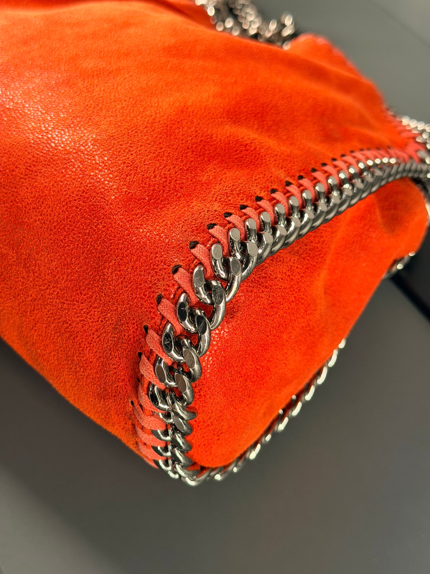 STELLA MCCARTNEY RED SMALL FALABELLA CROSSBODY BAG