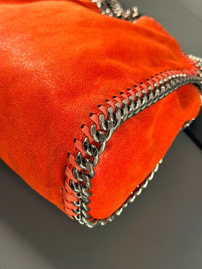 STELLA MCCARTNEY RED SMALL FALABELLA CROSSBODY BAG