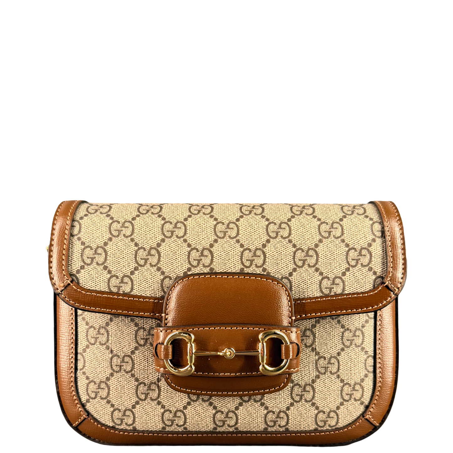 GUCCI GG SUPREME MINI HORSEBIT 1947 CROSSBODY BAG