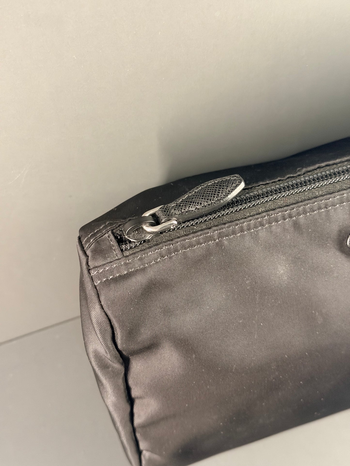 PRADA BLACK NYLON LARGE TROUSSE TOILETTE