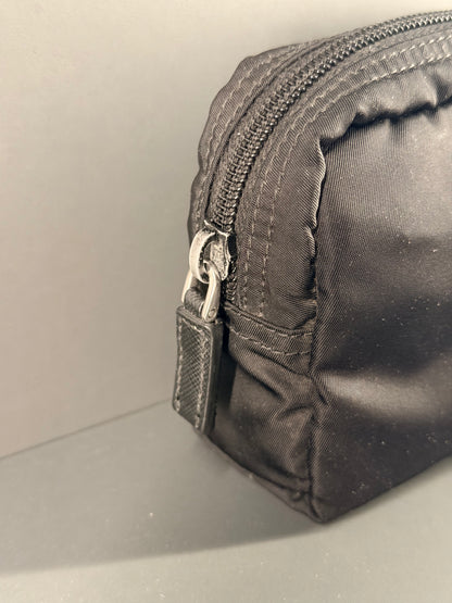 PRADA BLACK NYLON SMALL TROUSSE TOILETTE