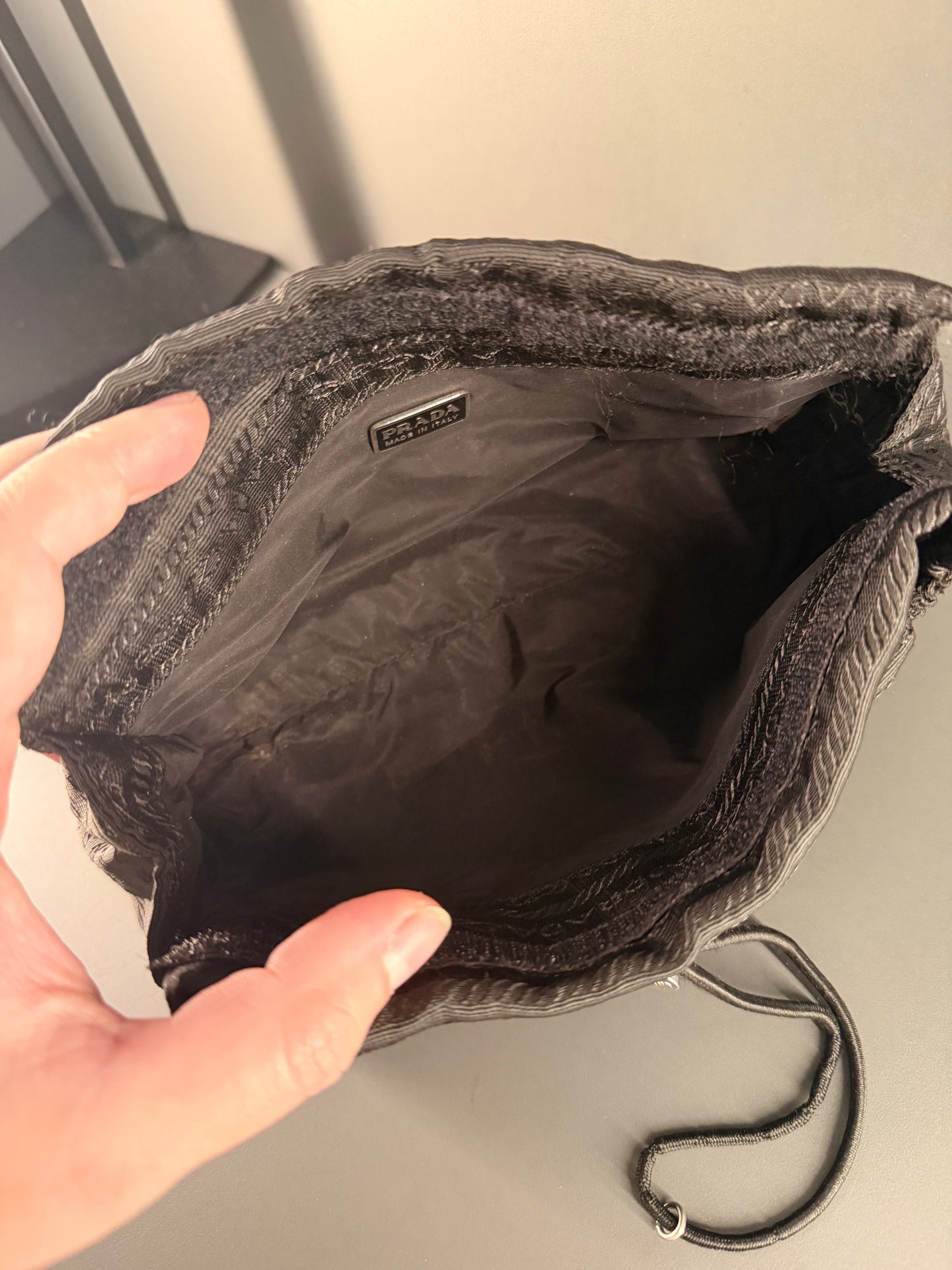 PRADA BLACK COSMETIC POUCH