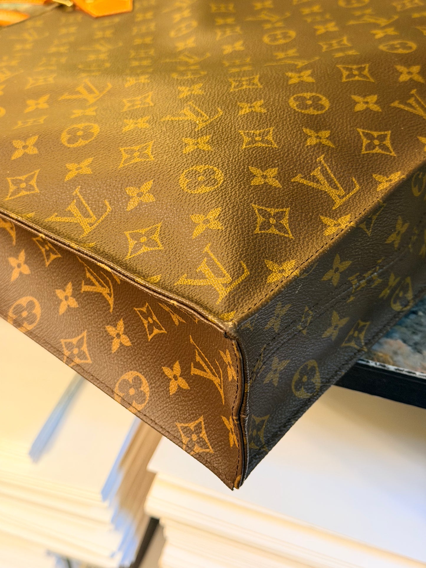 LOUIS VUITTON MONOGRAM SAC PLAT HANDBAG