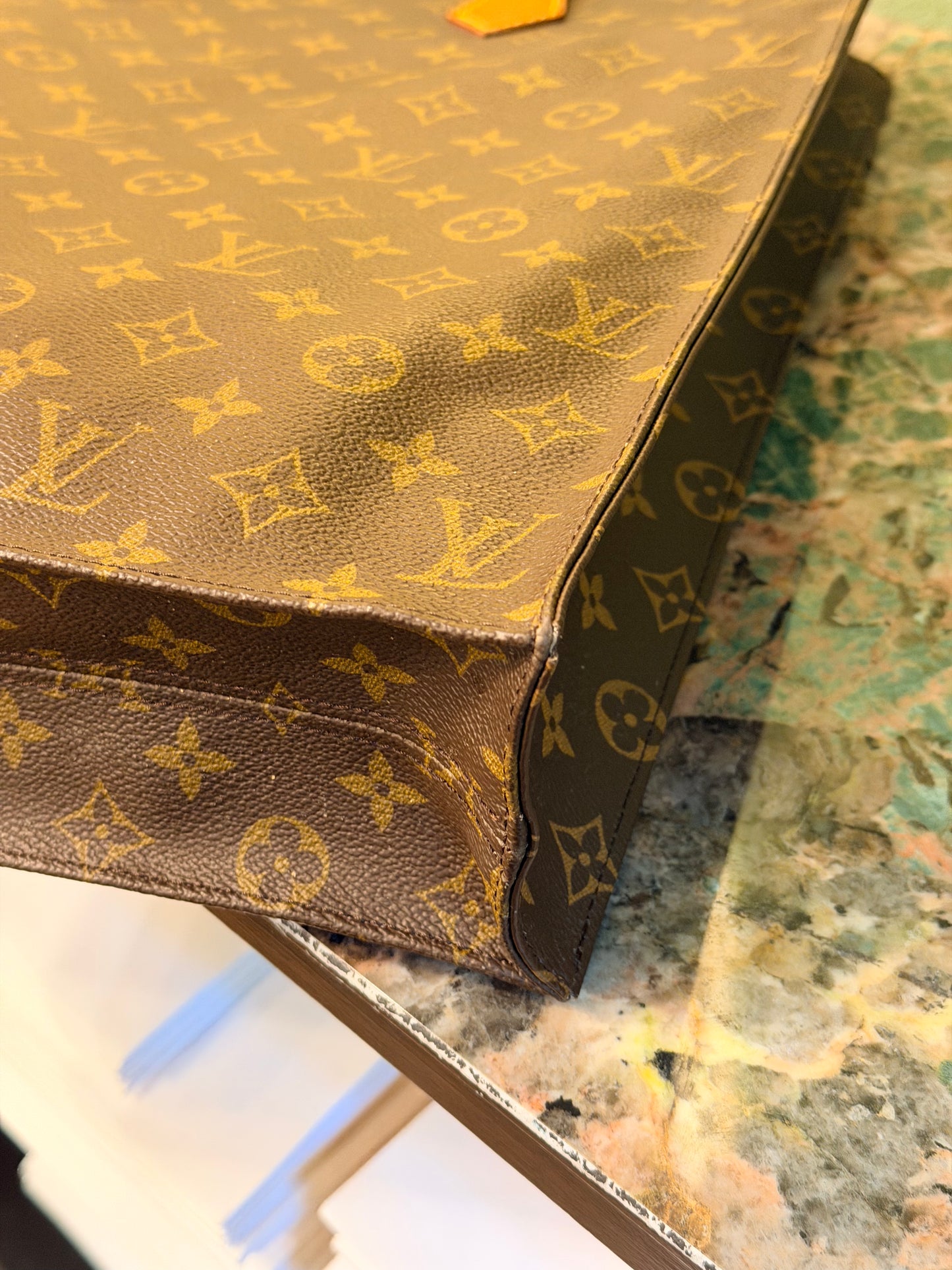 LOUIS VUITTON MONOGRAM SAC PLAT HANDBAG