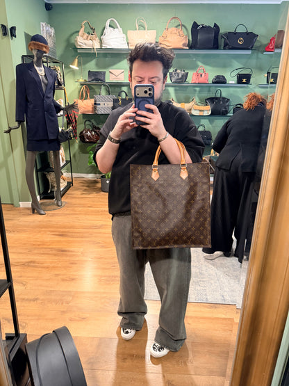 LOUIS VUITTON MONOGRAM SAC PLAT HANDBAG