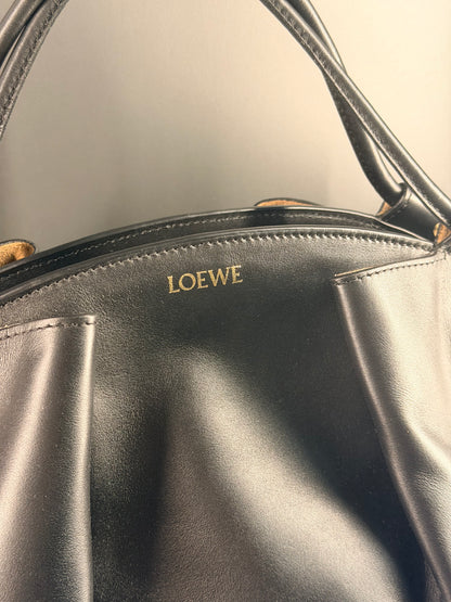 LOEWE BLACK LARGE PASEO HANDBAG