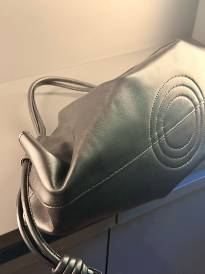 LOEWE BLACK LARGE PASEO HANDBAG