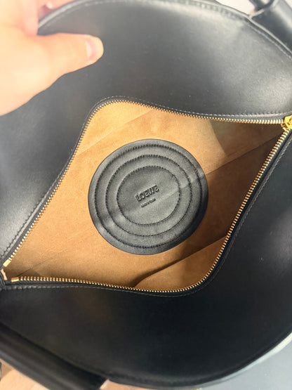 LOEWE BLACK LARGE PASEO HANDBAG