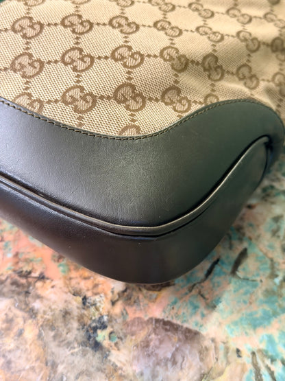 GUCCI BY TOM FORD BROWN MONOGRAM JACKIE SHOULDER BAG