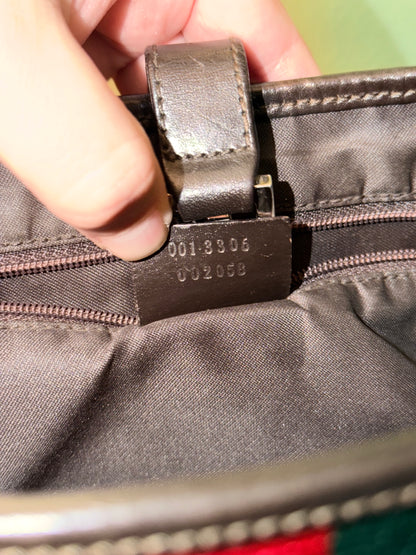 GUCCI BY TOM FORD BROWN MONOGRAM JACKIE SHOULDER BAG