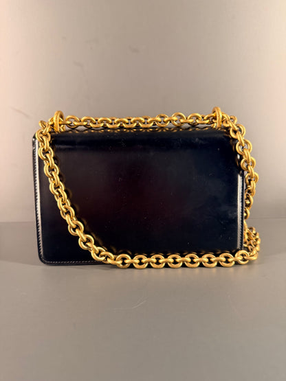 VALENTINO BLACK VAIN SMALL CROSSBODY BAG