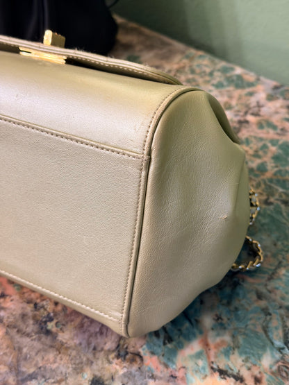 CHANEL 2.55 CHAMPAGNE CHOCOLATE BAR SHOULDER BAG