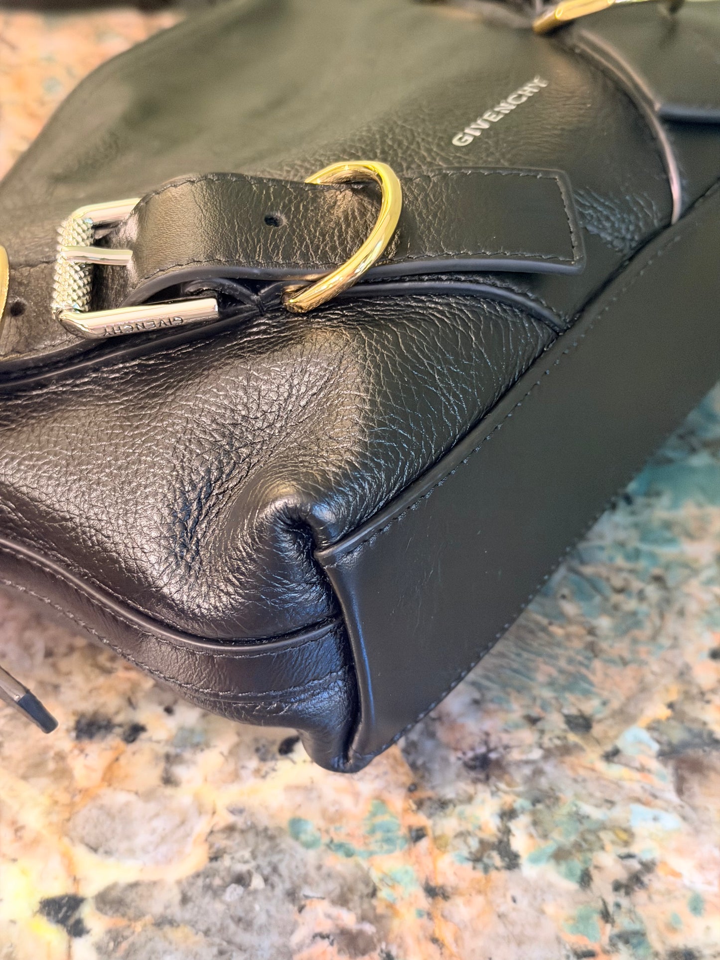 GIVENCHY BLACK SMALL VOYOU SHOULDER BAG