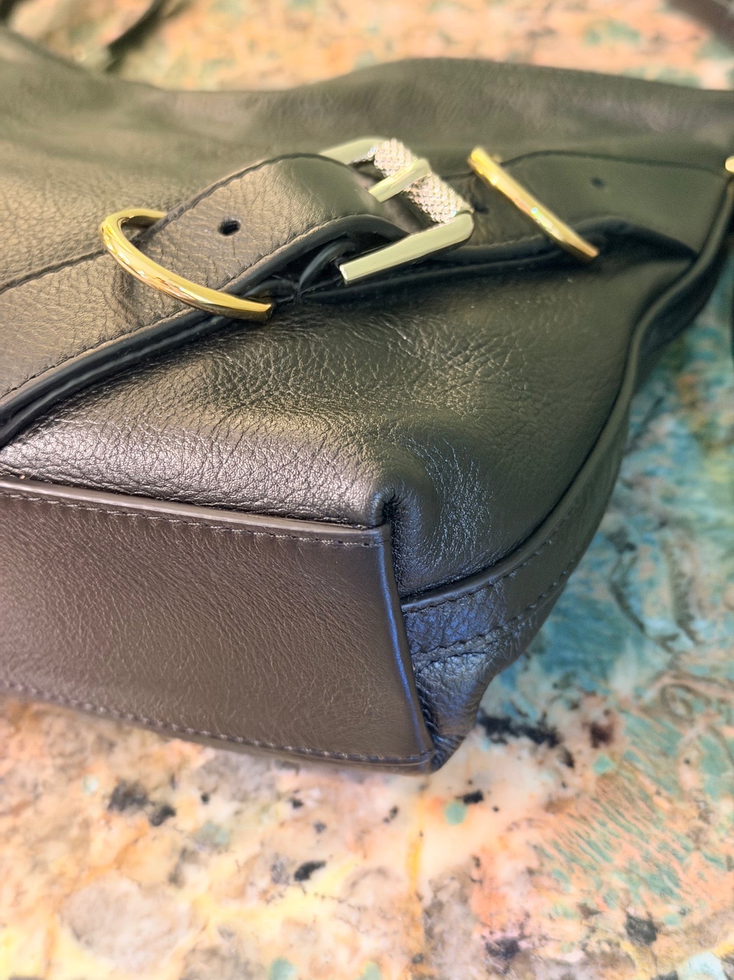 GIVENCHY BLACK SMALL VOYOU SHOULDER BAG