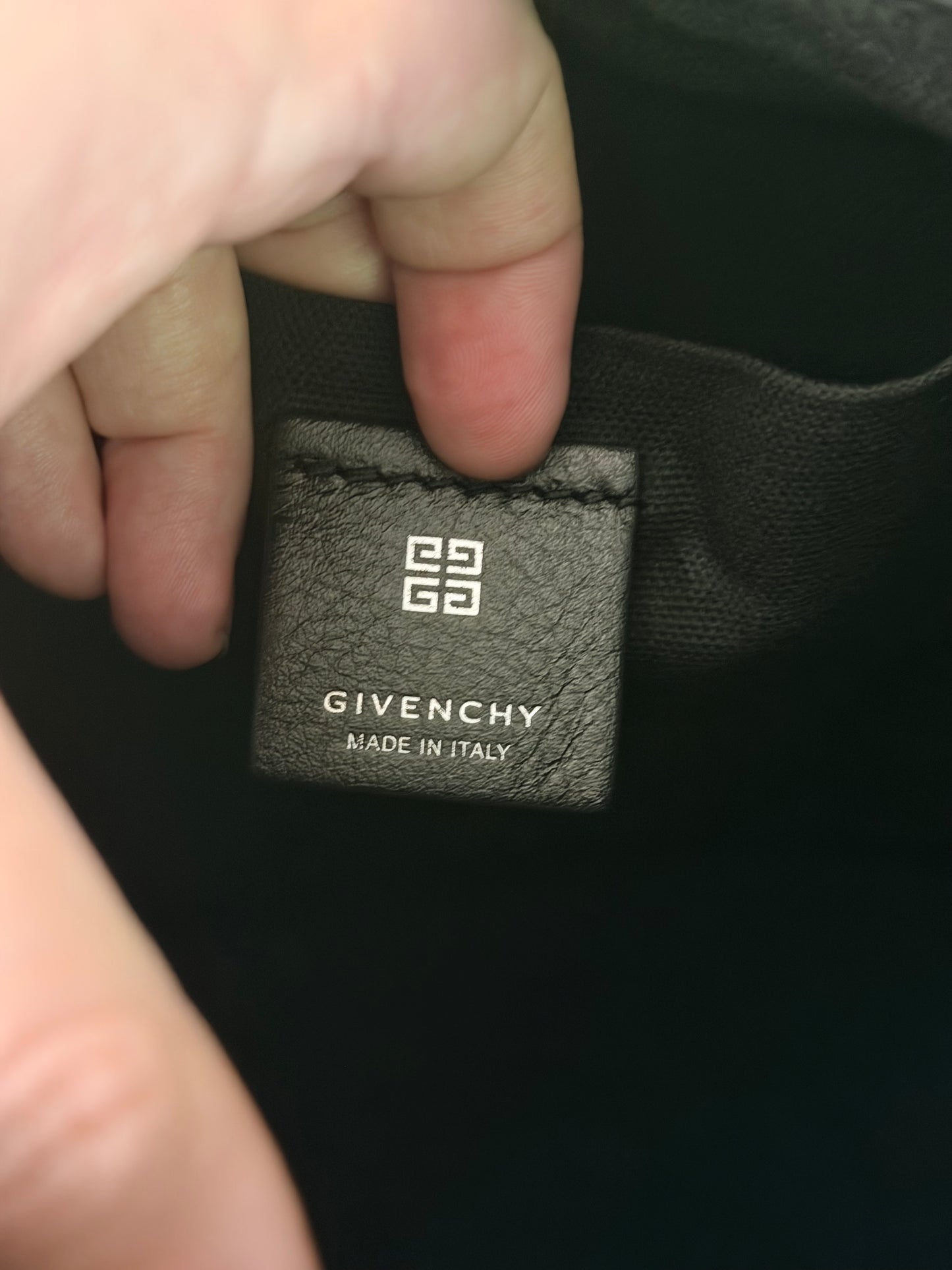 GIVENCHY BLACK SMALL VOYOU SHOULDER BAG