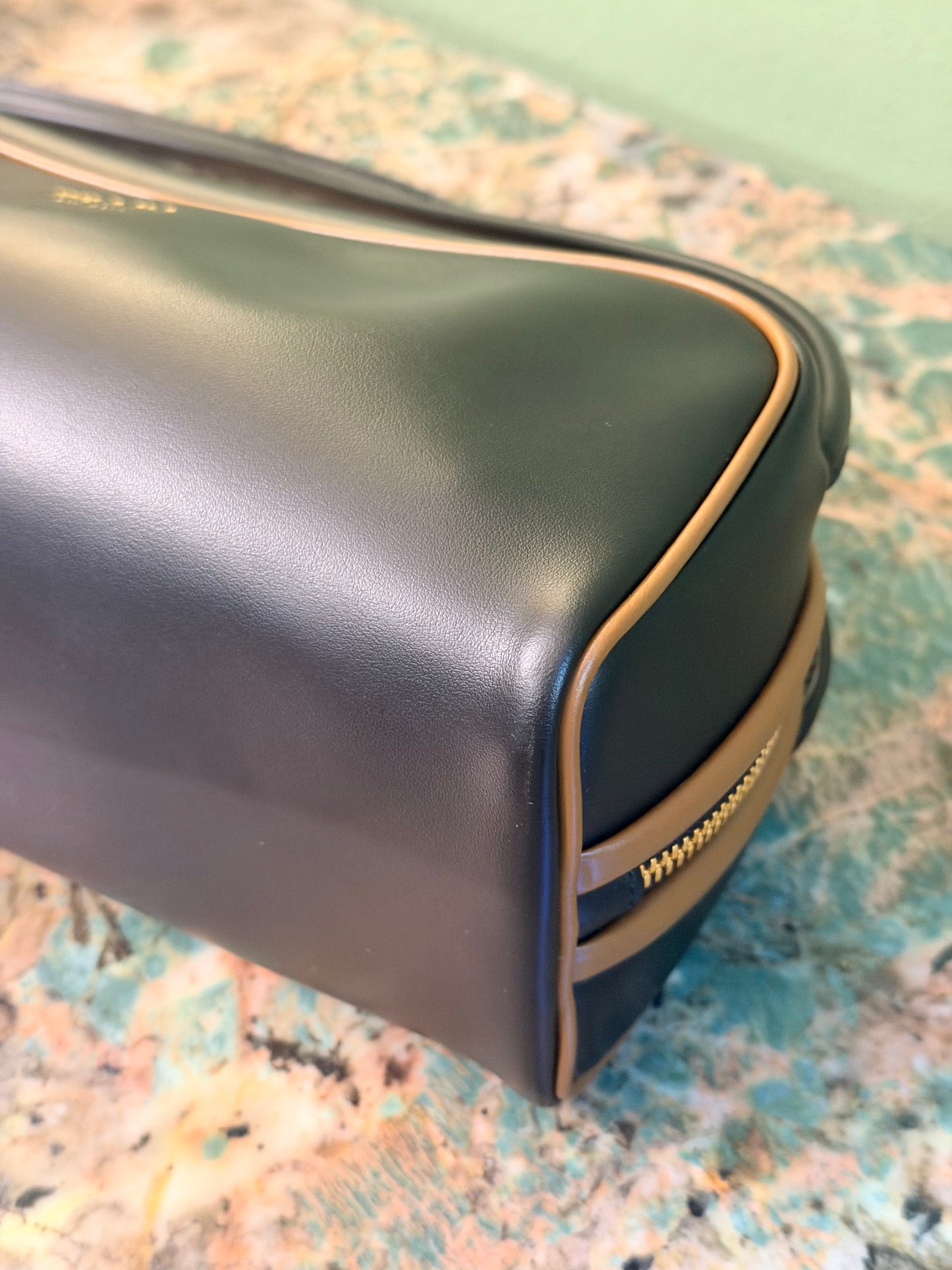 PRADA BLACK SWING EAST WEST SHOULDER BAG