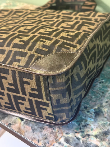 FENDI ZUCCA FOLDABLE TOTE BAG