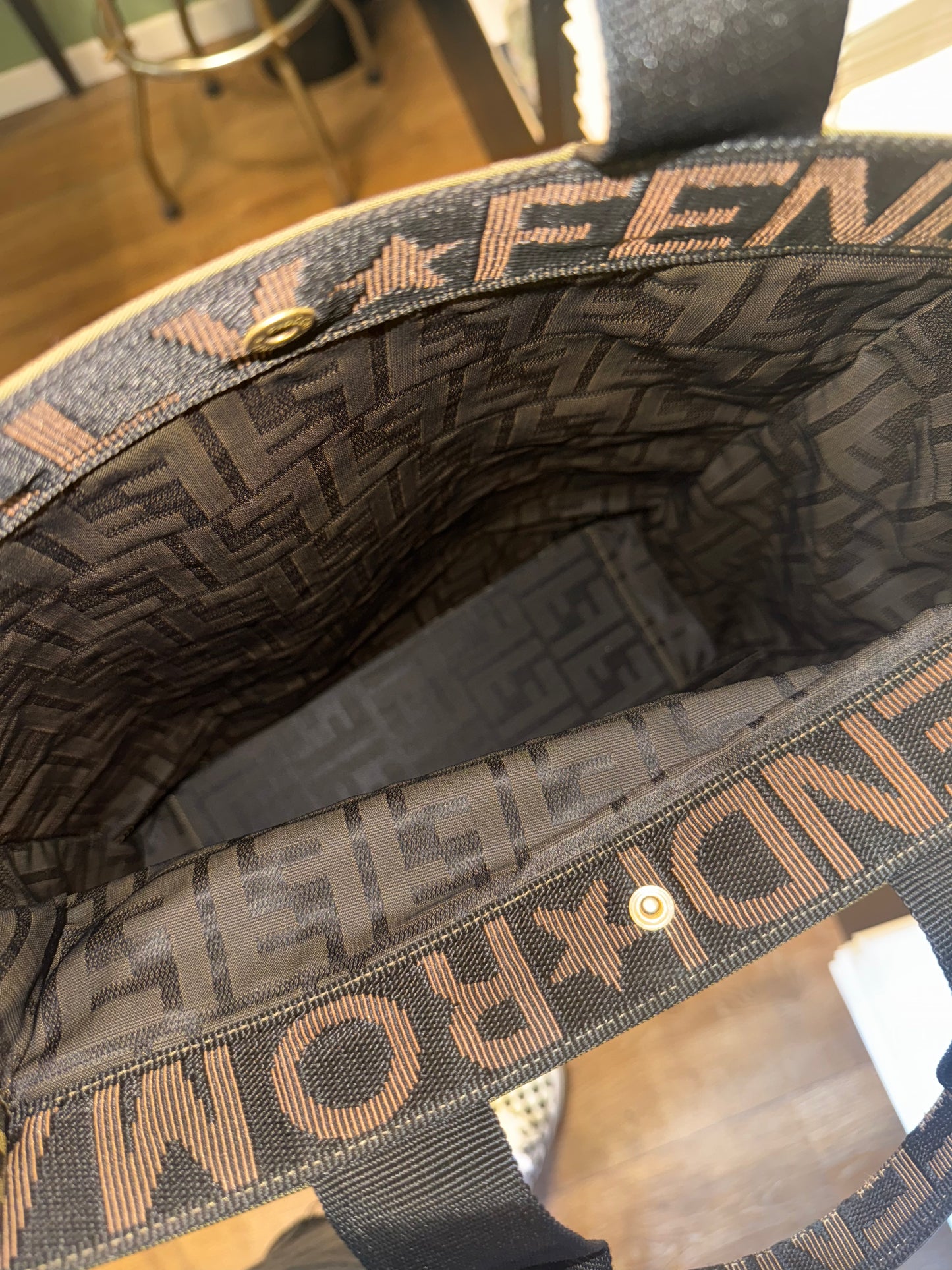 FENDI ZUCCA FOLDABLE TOTE BAG