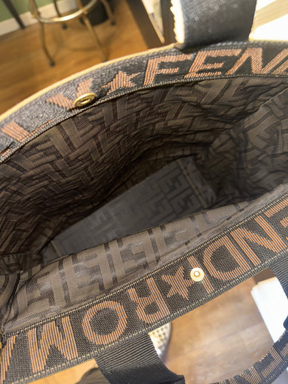 FENDI ZUCCA FOLDABLE TOTE BAG