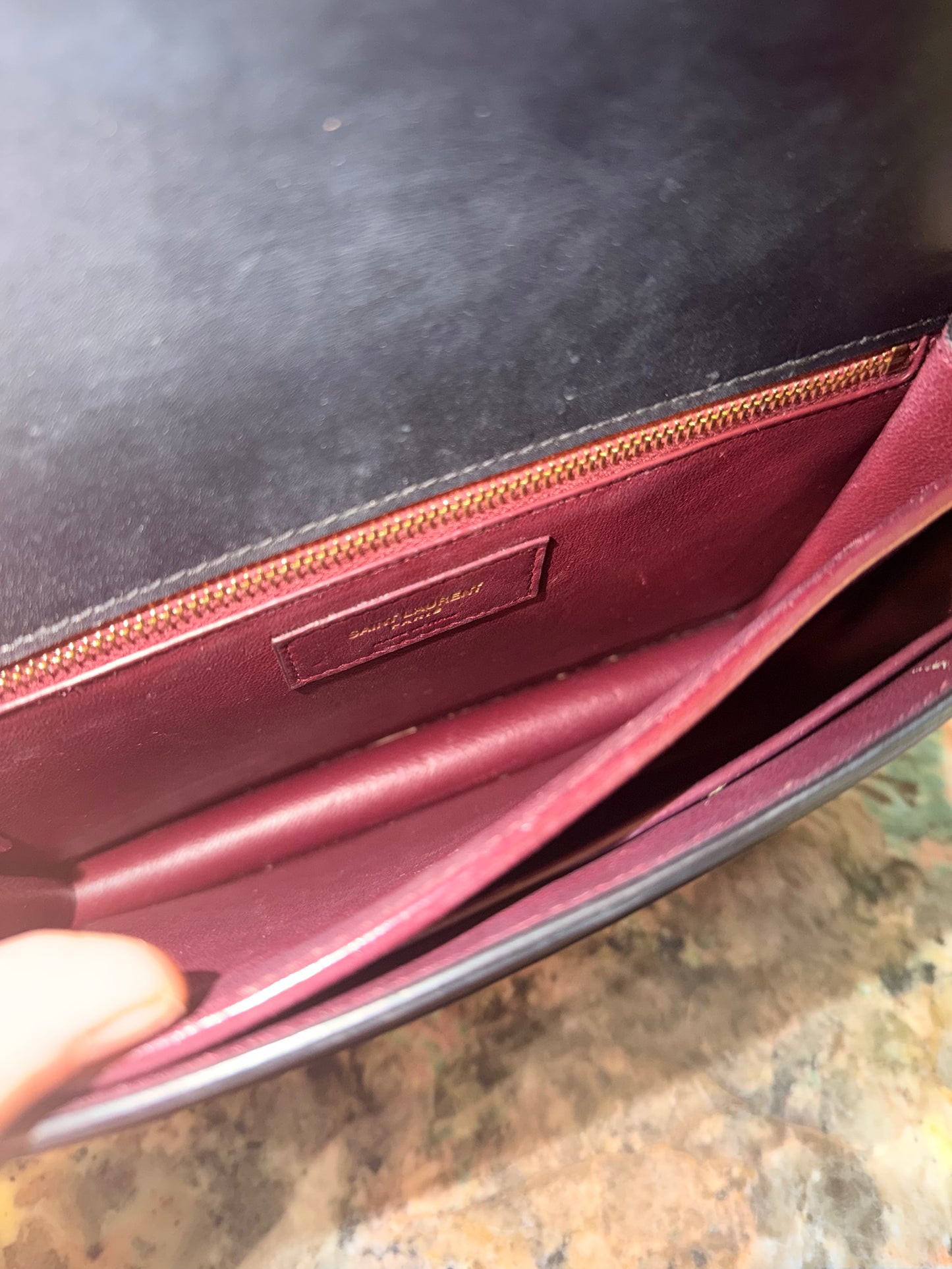 SAINT LAURENT BLACK CASSANDRA SHOULDER BAG