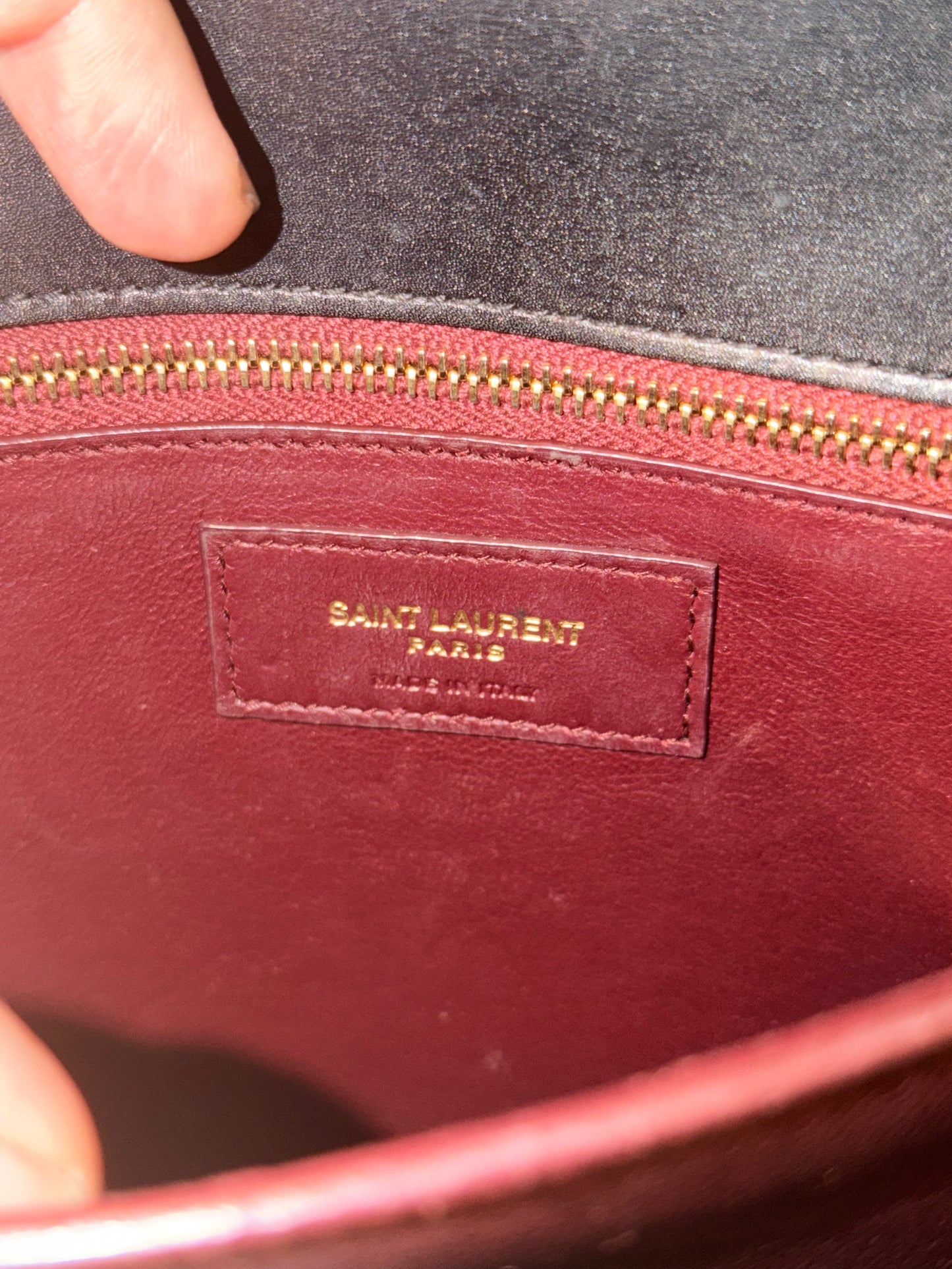 SAINT LAURENT BLACK CASSANDRA SHOULDER BAG