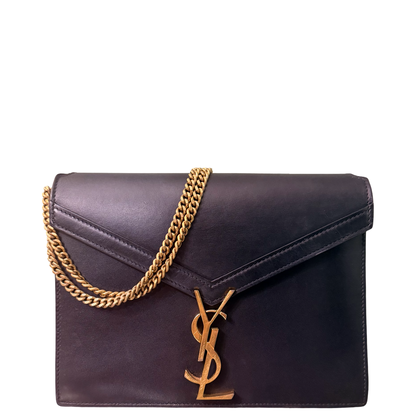 SAINT LAURENT BLACK CASSANDRA SHOULDER BAG