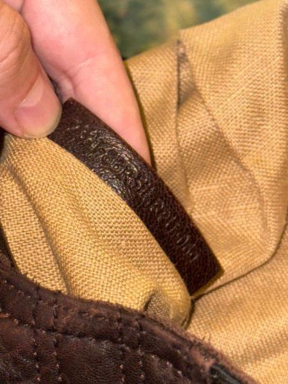 FENDI BROWN ZUCCA LARGE SPY HANDBAG