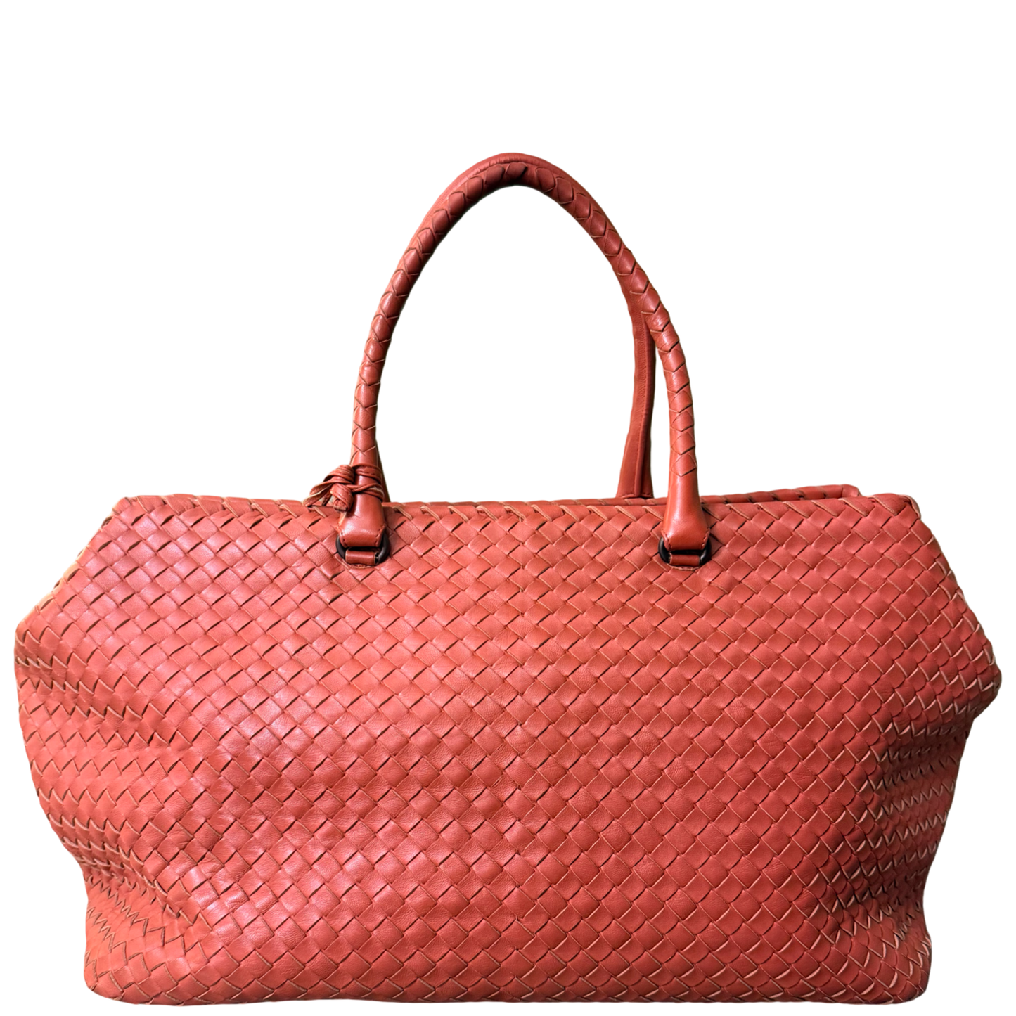 BOTTEGA VENETA PINK LARGE BRICK TOTE HANDBAG
