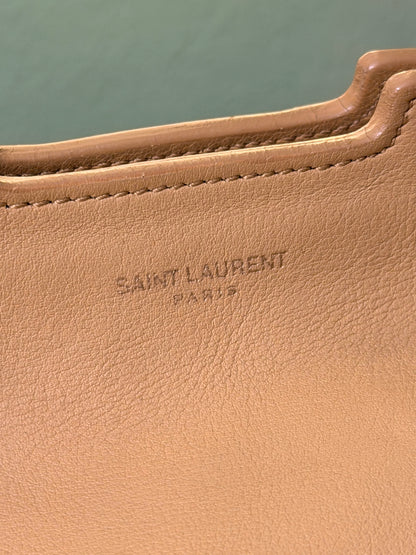 SAINT LAURENT BUTTER YELLOW LARGE CABAS CHIC HANDBAG