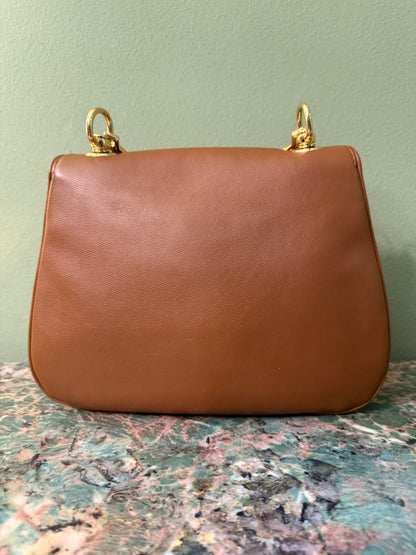 GUCCI LARGE BROWN BLONDIE TOP HANDLE HANDBAG