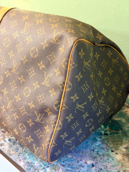LOUIS VUITTON MONOGRAM KEEPALL 55 TRAVEL BAG