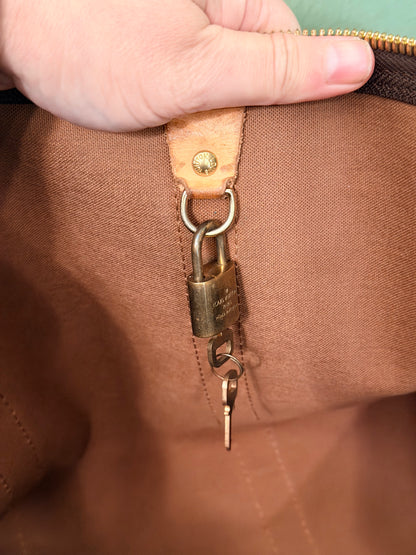 LOUIS VUITTON MONOGRAM KEEPALL 55 TRAVEL BAG