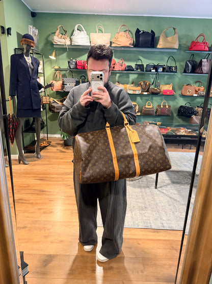 LOUIS VUITTON MONOGRAM KEEPALL 55 TRAVEL BAG