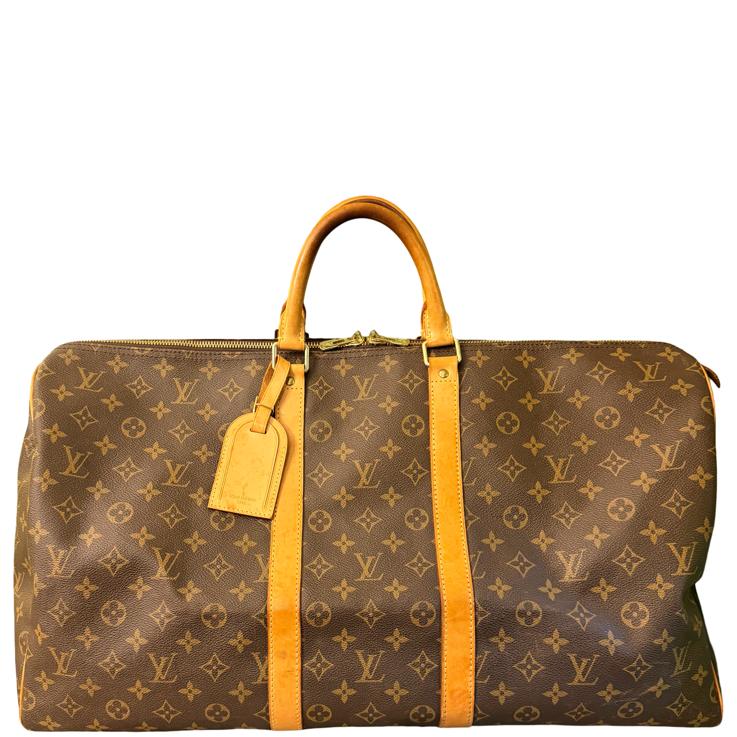 LOUIS VUITTON MONOGRAM KEEPALL 55 TRAVEL BAG