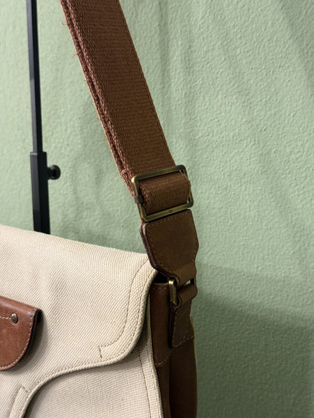 DIOR CANVAS DOUBLE SADDLE CROSSBODY BAG