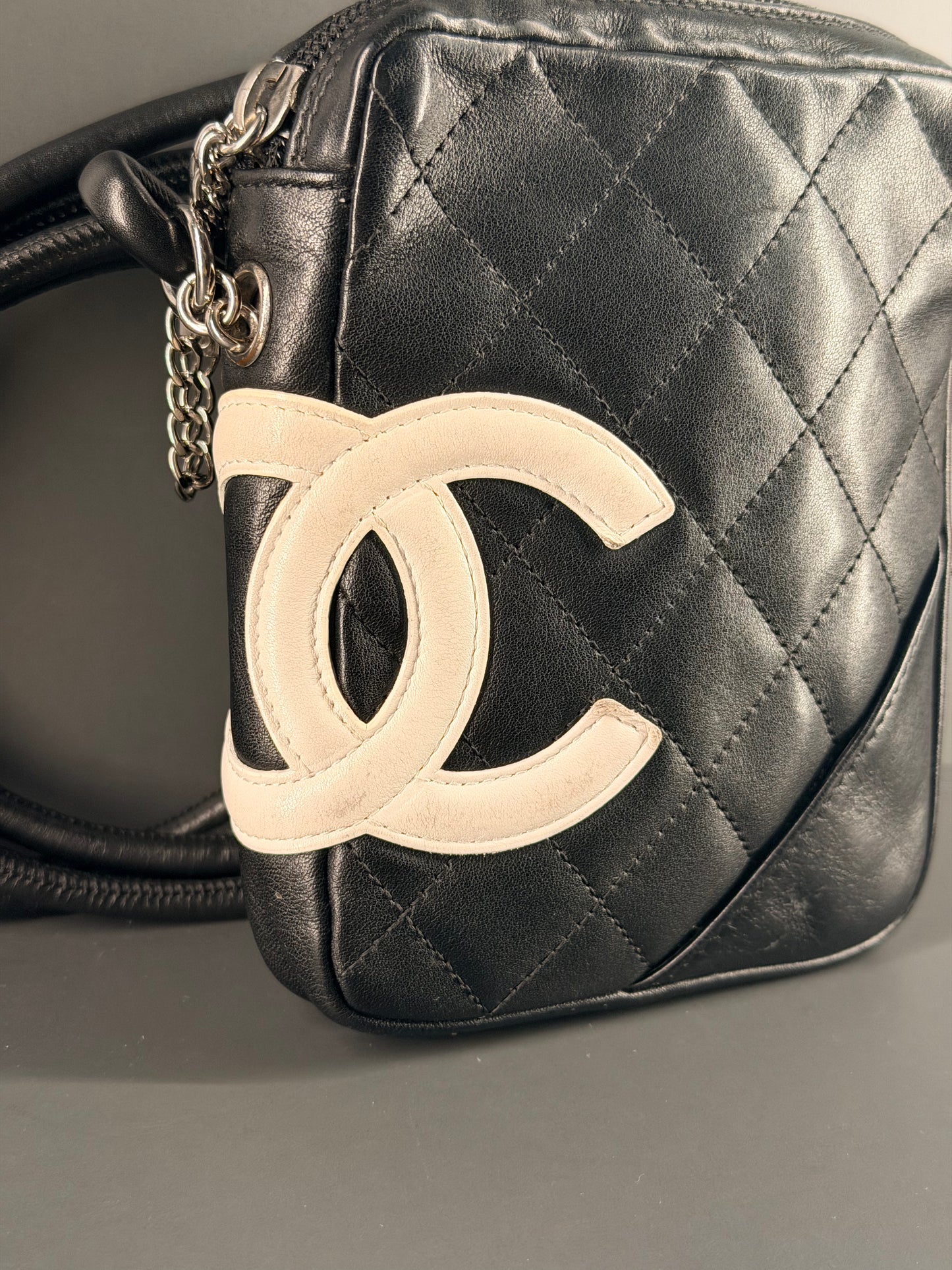CHANEL BLACK CAMBON SMALL CROSSBODY BAG