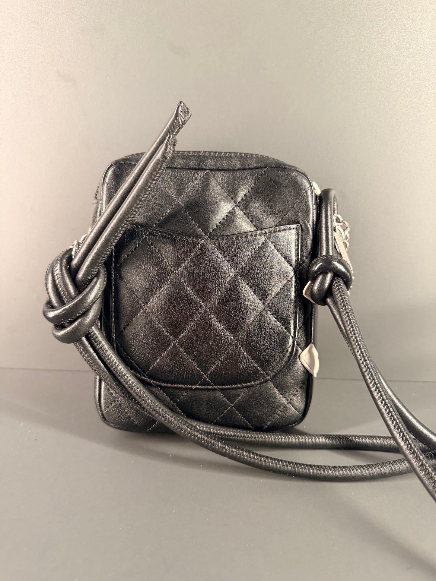 CHANEL BLACK CAMBON SMALL CROSSBODY BAG