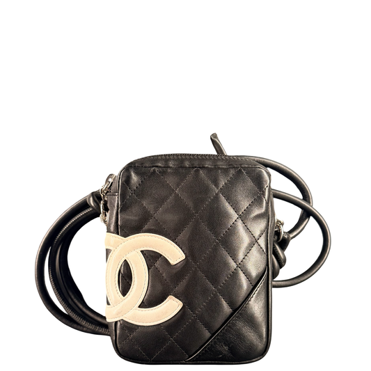 CHANEL BLACK CAMBON SMALL CROSSBODY BAG