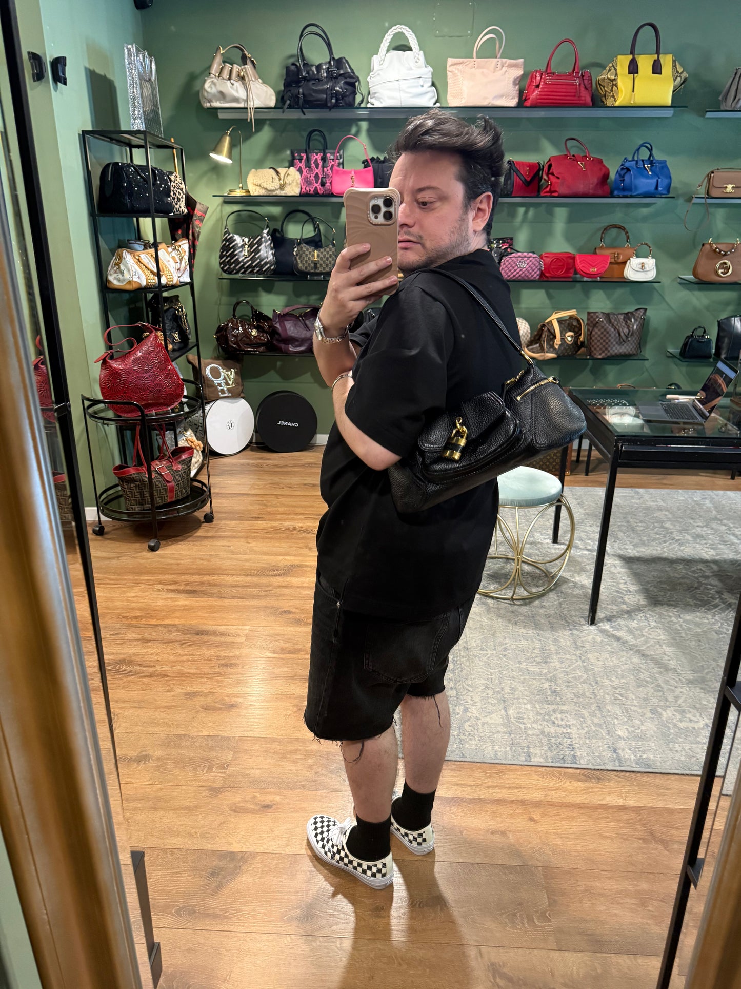 CHLOE BLACK THE 99 SHOULDER BAG
